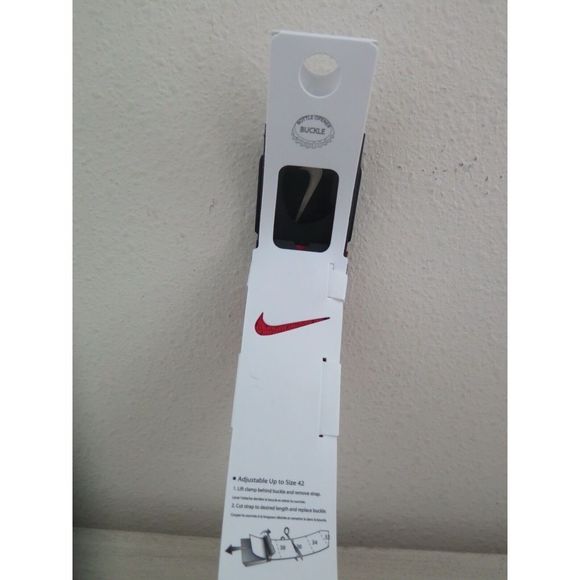 Nike Golf 11235616 72243 Men's O/S University Red Adjustable Knit Web Belt - Picture 2 of 8